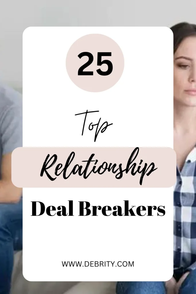 Deal Breakers in a Relationship